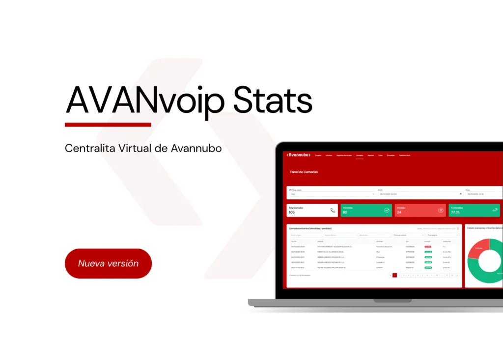 Eina AVANvoip Stats per a centraleta virtual